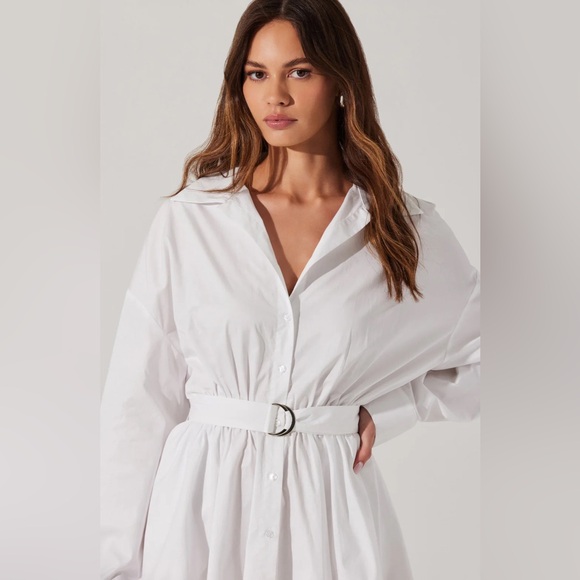 ASTR The Label Winica Poplin Mini Dress Brand New - Picture 3 of 4